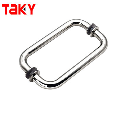 Harga bagus Pintu kaca datar yang dapat disesuaikan Pintu kaca sisi ganda Tarik pegangan on line