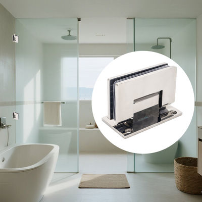 Harga bagus Bingkai Pintu Mandi Tanpa Bingkai untuk 8-12mm Glass 90 Degree Wall Mount on line