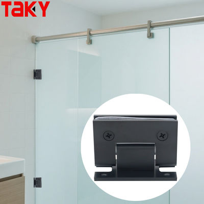 Harga bagus Modern Shower Door Terhubung Frame 90 derajat Hitam stainless steel Kaca Door Hinge on line