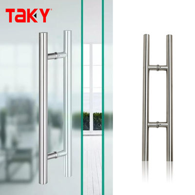 Harga bagus High Quality Glass Door Hardware 304 Stainless Steel Custom Push Pull Handle on line