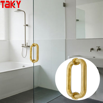 Harga bagus Pintu geser kaca penjualan panas menangani Stainless Steel 304 Shower Gold Door Handle on line