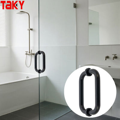 Harga bagus Bundar matte black shower kaca pegangan kaca kaca ke pegangan pintu kamar mandi kaca on line