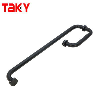 Harga bagus Gagang Tarik Kaca Geser Baja Tahan Karat Pintu Kamar Mandi Tipe L Pegangan Pintu Kaca Batang Handuk on line