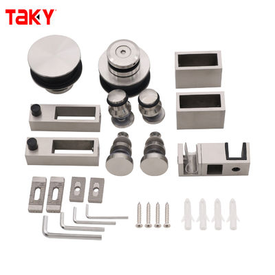 Penjualan panas bingkai kamar mandi aksesoris pas pemasangan kit sistem pintu kaca geser