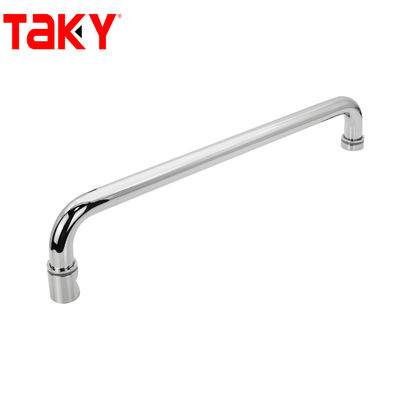 Pegangan Pintu Kaca Polandia yang Disesuaikan Pegangan Tarik Pintu Kamar Mandi Stainless Steel Bar Handuk
