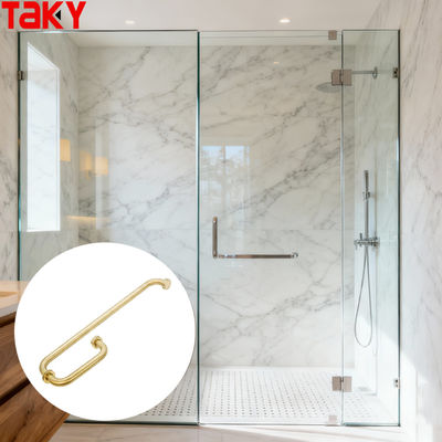 Pegangan Tarik Pintu Kaca Bar Handuk Hotel Stainless Steel Mewah Modern Tipe G