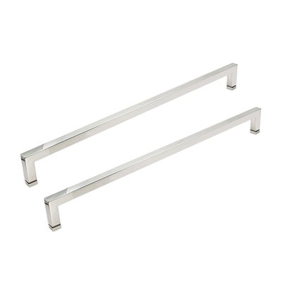 Stainless Steel Silver Square Shower Door Pull Handle Towel bar Sliding Glass Door Handle