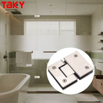Harga bagus Engsel Shower Kaca 180 Derajat Stainless Steel 304 untuk Engsel Pintu Kaca 8-12mm on line