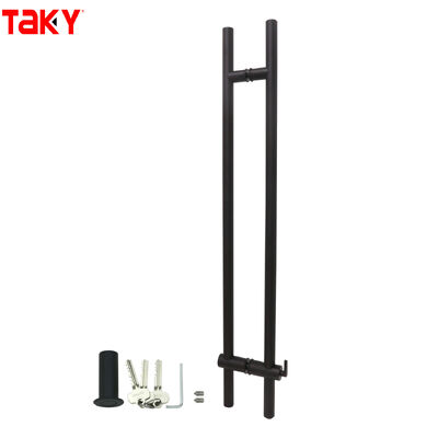 Harga bagus Gagang Pintu Kaca Pengunci Tipe H Stainless Steel Gaya Modern untuk Penggunaan Shower dan Rumah on line