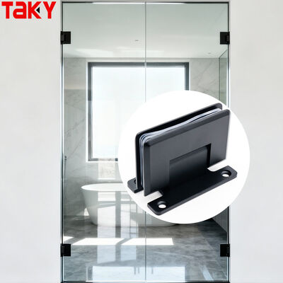 Harga bagus 90 derajat Wall Mount Stainless Steel 304 Glass Shower Hinge untuk ketebalan kaca 8-12mm on line