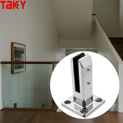 Harga bagus Klem Relung Kaca Tanpa Bingkai Baja Tahan Karat 316 untuk Ketebalan Kaca 8-12mm on line