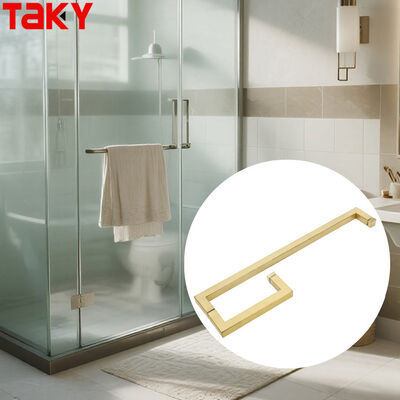 Harga bagus Pegangan Pintu Kaca Shower Desain Modern Stainless Steel 304 dengan Finishing Nikel Hitam Poles Sikat on line