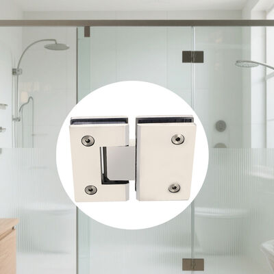 Stainless Steel 304 Glass Shower Hinge 180 derajat untuk ketebalan kaca 8-12mm