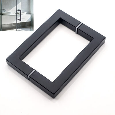 Modern Hitam SS304 stainless steel Shower Glass Door Handle 203*203*19*1.0mm