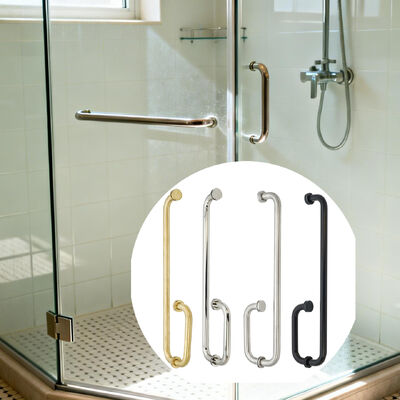 Polished Finish SS304 Modern Design Shower Glass Door Handle dan Glass Door Pull Handle