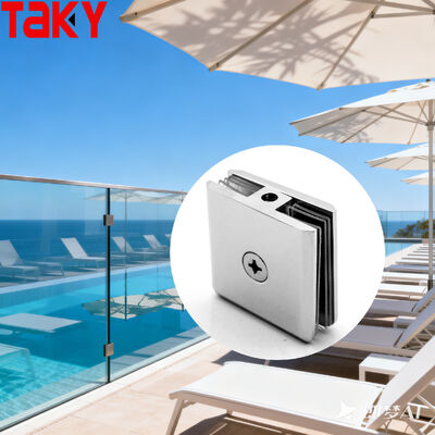 Harga bagus Klip Braket Pintu Kaca Baja Tahan Karat 316 Derajat 180 untuk Ketebalan Kaca 8-12mm Klem Sudut on line