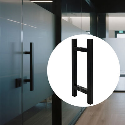 Harga bagus Gagang Pintu Kaca Shower Stainless Steel SS304 Modern dengan Ukuran 203*203*19*1.0mm dan Finishing Poles on line