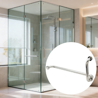 Harga bagus Desain modern 304 stainless steel mudah instalasi Shower Glass Door Handle on line