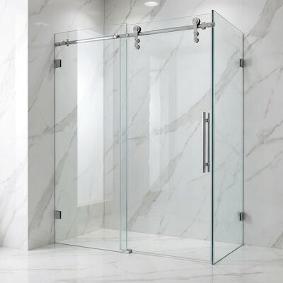 Stainless Steel Shower Sliding Door Hanging Wheel Accessories Bathroom Glass Door Hardware Kit