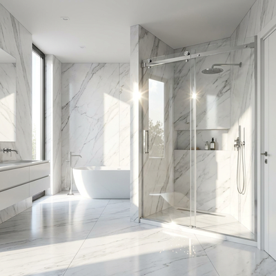 Harga bagus Rol Geser Pintu Kamar Mandi Stainless Steel yang Diproduksi Perangkat Keras Pintu Kamar Mandi Geser Kaca on line