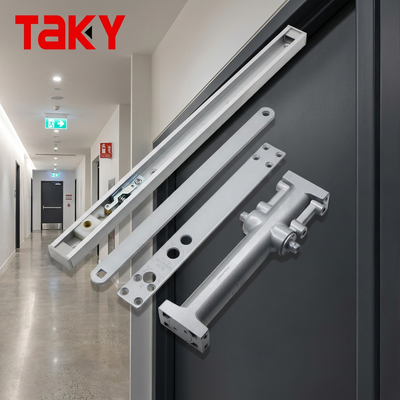 Harga bagus Penutup Pintu Overhead Tersembunyi Paduan Aluminium Penutup Pintu Hidraulik 180 Derajat yang Dapat Disesuaikan on line