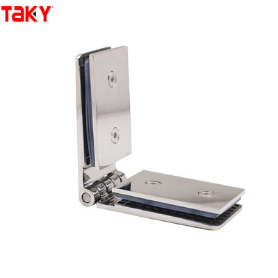 Harga bagus Grosir Engsel Pintu Kaca Stainless Steel Klip Kamar Mandi Engsel Kamar Mandi 180 Derajat on line